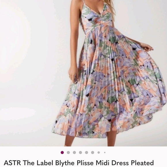 Astr Multicolor Floral Midi Dress - Picture 1 of 3